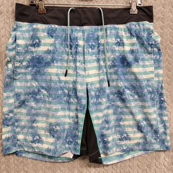 Lululemon T.H.E. Shorts 9” Lined‎ Mens Size XL Gym Active Training Workout Blue - Picture 1 of 9